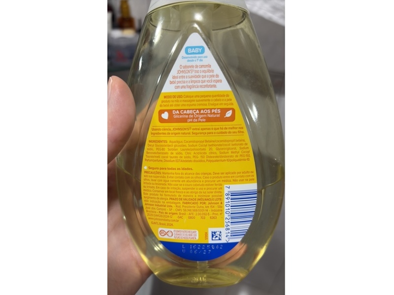 Johnson's Baby Liquid Soap, Glycerin Chamomile, 400 mL