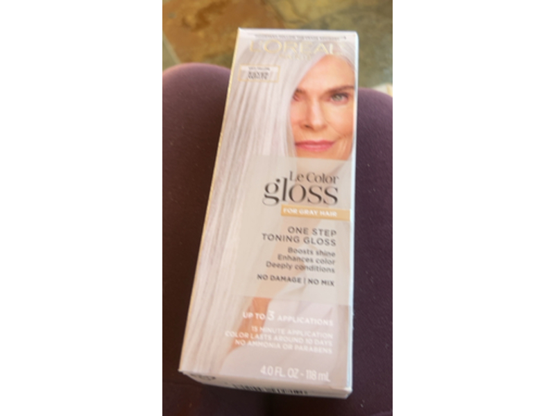 L'Oreal Paris Le Color Gloss, Silver White, 4 fl oz/118 mL, 3 Applications