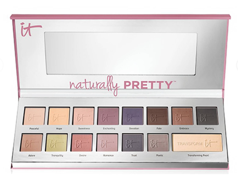 It Cosmetics Naturally Eyeshadow Palette, Pretty Love, 0.064 oz/1.82 g