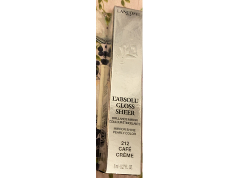 Lancome L'absolu Gloss Sheer, 212 Cafe Creme, 0.27 fl oz/8 mL
