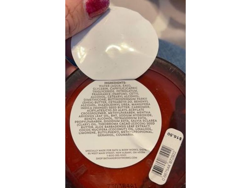 Bath & Body Works Aromatherapy Recharge 24 Hr Moisture Butter, Sage + Mint, 6.7 oz/190 g