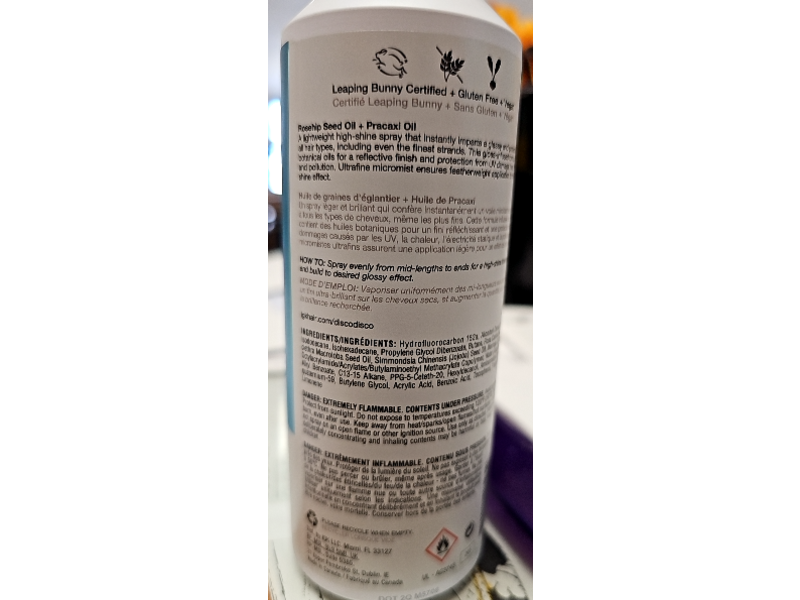 Igk Disco Disco Clear Gloss Shine Spray, 5.3 oz/172 mL