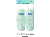 Head & Shoulders Bare Minimal Ingredients Dandruff Shampoo, 13.5 fl oz/400 mL, 2 Pack - Image 3