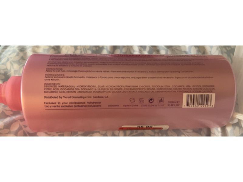 Argan Oil Keratin Hydrating Shampoo & Moisturizing Repair, 33.8 fl oz/1000 mL