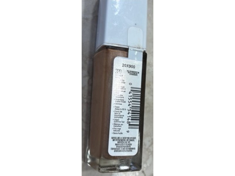 Maybelline Super Stay Up To 30H Wear Foundation, 320 Honey, 1 fl oz/30 mL