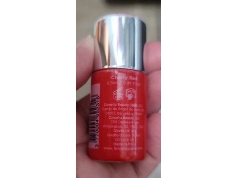 Le Mini Macaron Gel Nail Polish, Cherry Red, 0.29 fl oz/8.5 mL