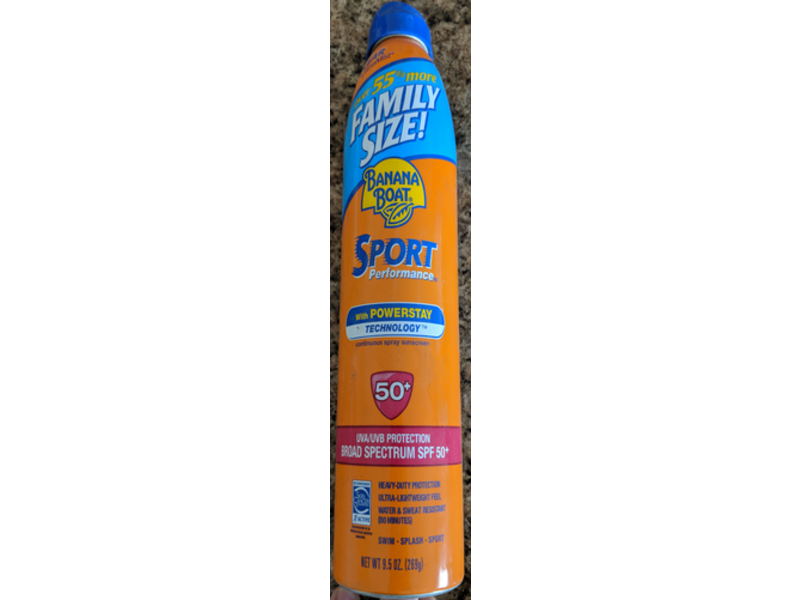 Banana Boat Ultra Sport Sunscreen Spray, SPF 50+, 9.5 oz/269 g