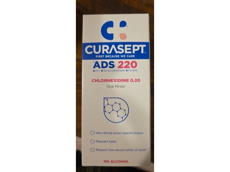Curasept Ads 220 Oral Rinse, Chlorhexidine 0.20, 200 mL