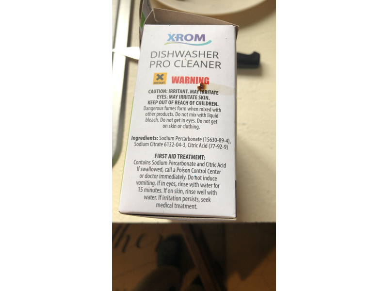 XROM High Efficiency Natural Dishwasher Cleaner and Descaler, 6 count