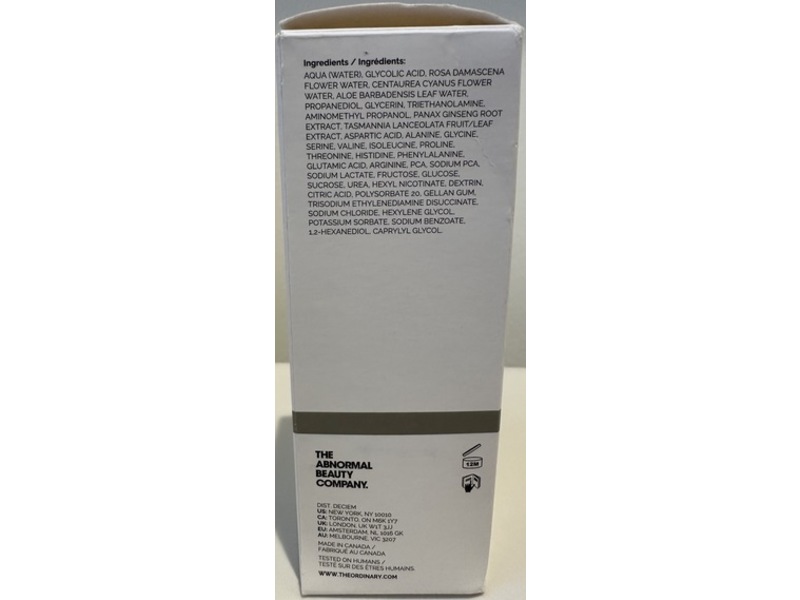 The Ordinary Exfoliating Toner, Glycolic Acid 7%, 3.4 oz/100 mL