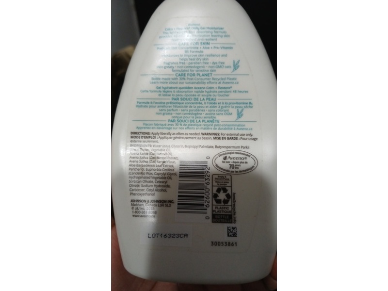 Aveeno Calm+Restore Daily Gel Moisturizer, 340 mL