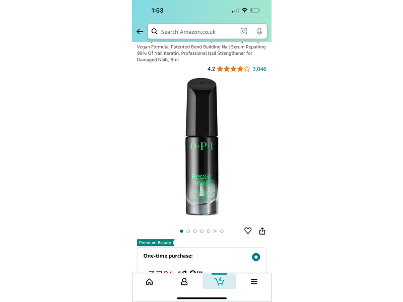 O.P.I Repair Mode Bond Building Nail Serum, 0.3 fl oz/9mL