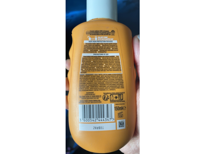 Garnier Ambre Solaire Kids Protection Spray, SPF 50+, 150 mL