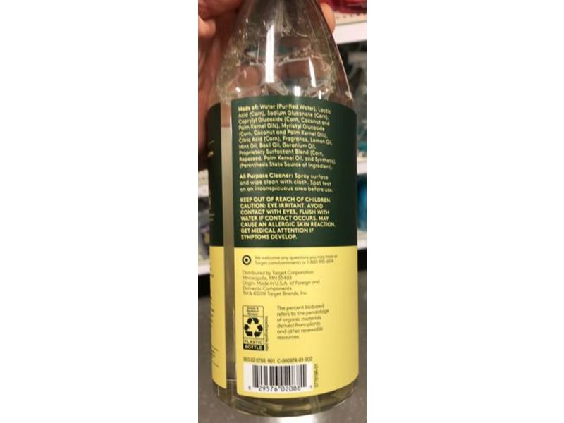 Ever Spring All Purpose Cleaner, Lemon & Mint, 28 fl oz/828 mL