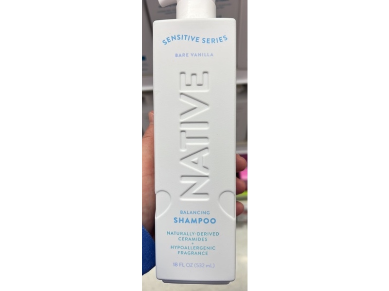 Native Balancing Shampoo, Bare Vanilla, 18 fl oz/532 mL, Pack Of 2