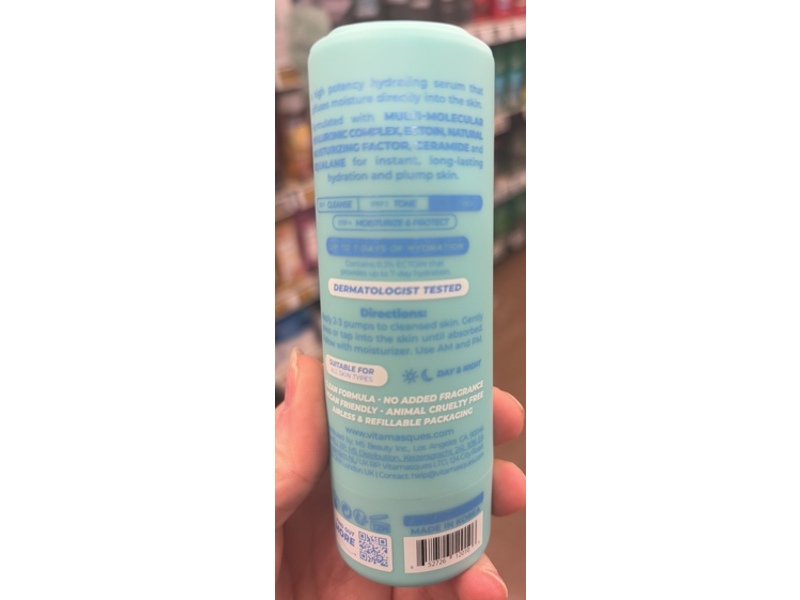 Vitamasques Serum, Hydrate & Plump, 1.01 fl oz/30 mL