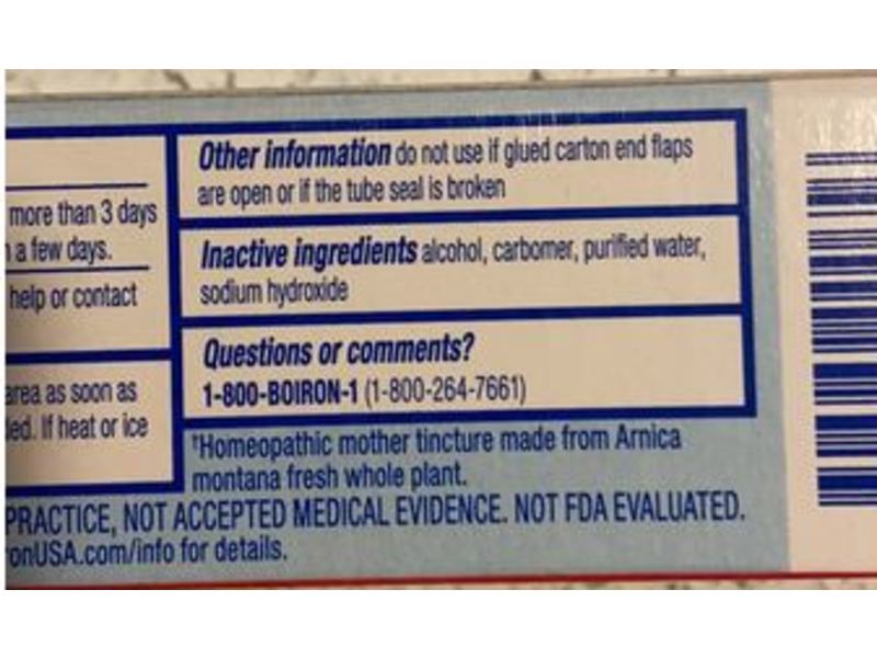 Boiron Arnicare Gel Pain Relief, 0.5 oz/14 g