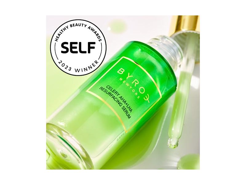 Byroe Celery AHA + LHA Resurfacing Serum, 1.01 fl oz/ 30 mL