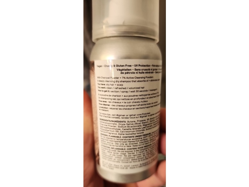 Igk Dry Shampoo, Charcoal Detox, 1 fl oz/45 mL