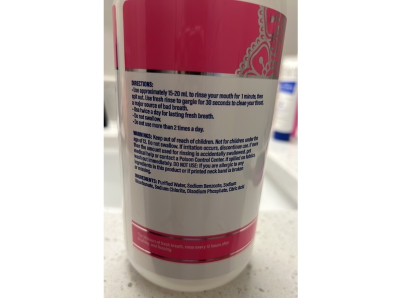 GuruNanda Vita Breath Oral Rinse, Unflavored Unsweetened, 32 fl oz/946 mL