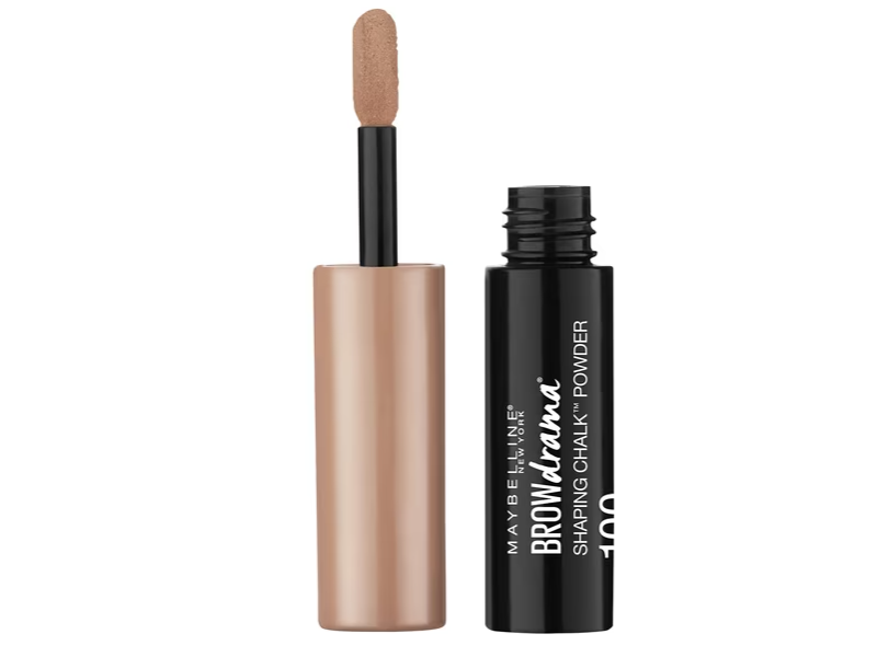 Maybelline New York Brow Drama Shaping Chalk Powder, Blonde, 0.035 fl oz