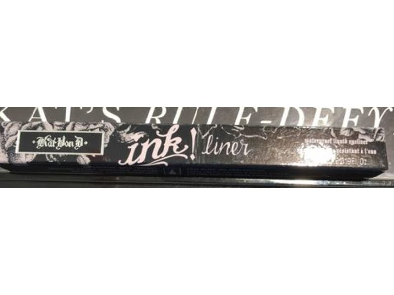 Kat Von D Ink Waterproof Liquid Eyeliner, Trooper Black, 0.019 fl oz/0.55 mL