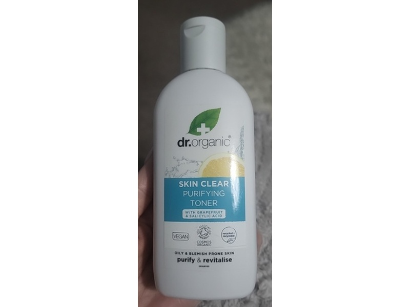 Dr. Organic Skin Clear Purifying Toner, Grapefruit & Salicylic Acid, 200 mL