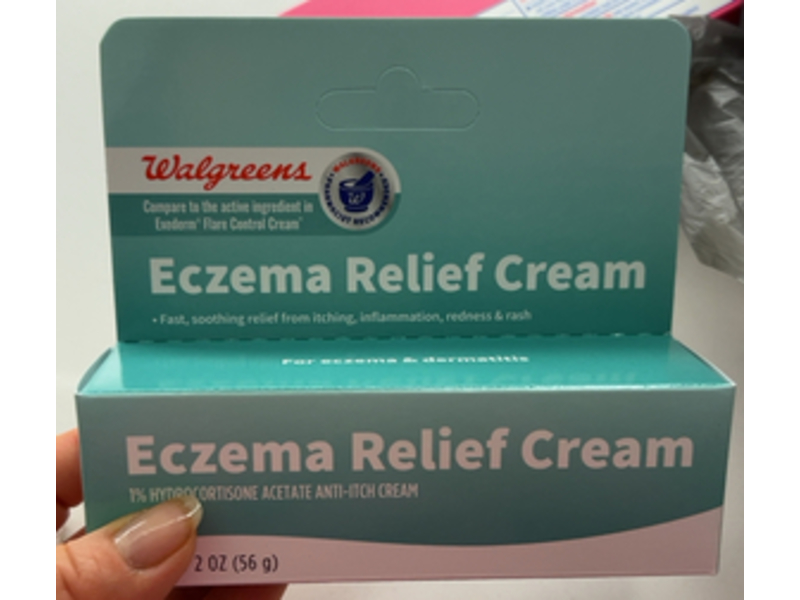 Walgreens Eczema Relief Anti - Itch Cream, Hydrocortisone Acetate, 2 oz/56 g