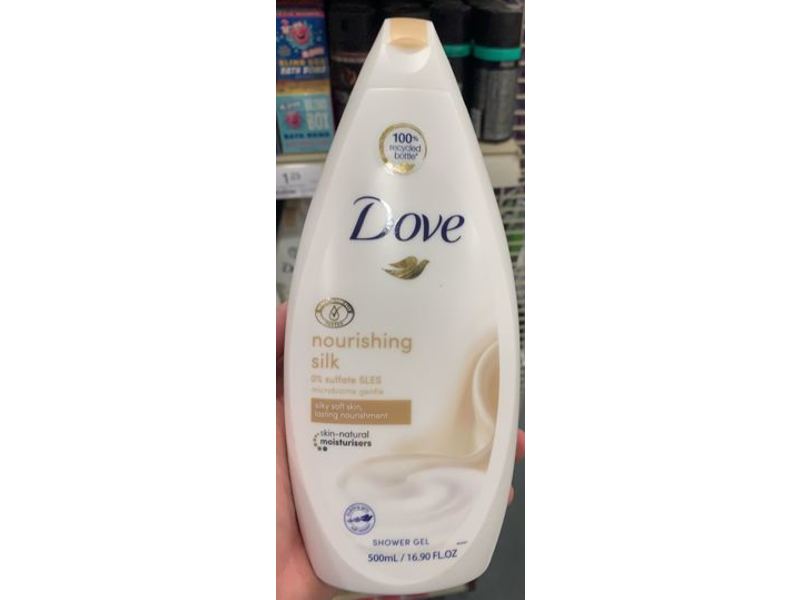 Dove Nourishing Silk Shower Gel, 16.9 fl oz/500 mL