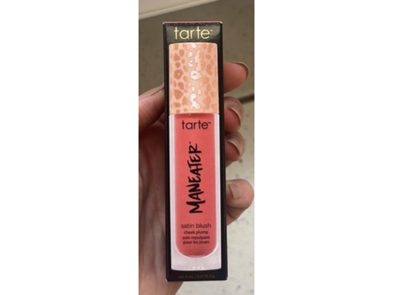 Tarte Maneater Satin Blush Cheek Plump, Pink Coral, 8 mL