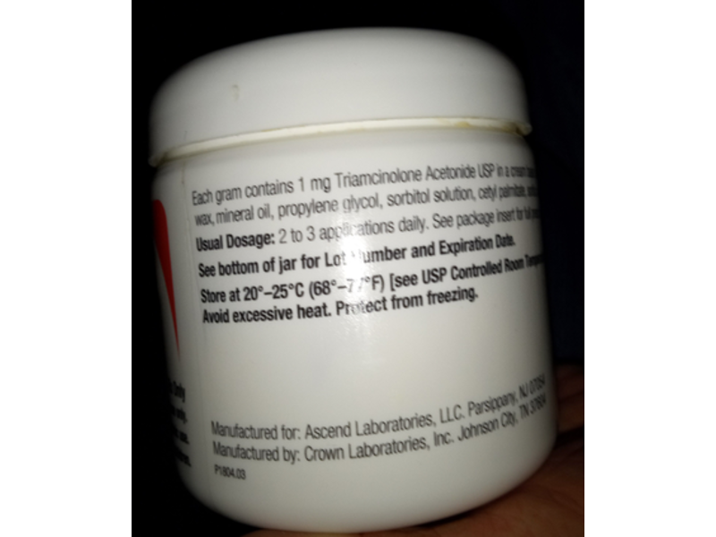Triamcinolone Acetonide Cream, 454 g, Ascend Laboratories, LLC (RX)