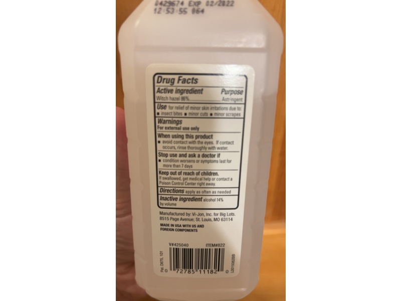 Sound Body Astringent, Witch Hazel, 16 fl oz/473 mL