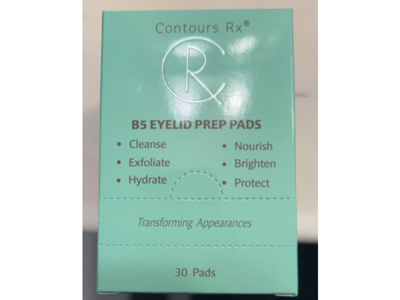 Contours Rx B5 Eyelid Prep Pads, 30 Count