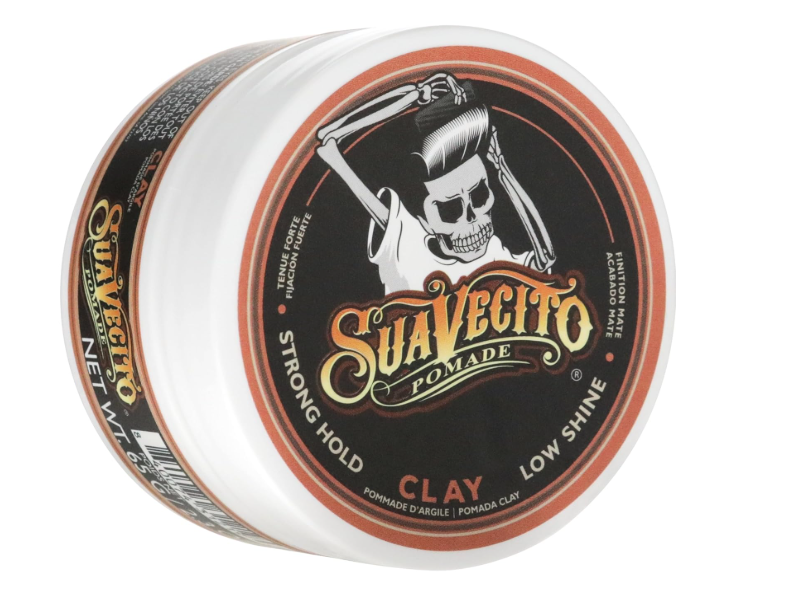 Suavecito Pomade Clay, Strong Hold, 2.3 oz/65 g