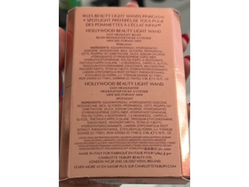 Charlotte Tilbury Hollywood Superstar Glow Kit, Pinkgasm & Spotlight, 0.16 fl oz/5 mL, Pack Of 2