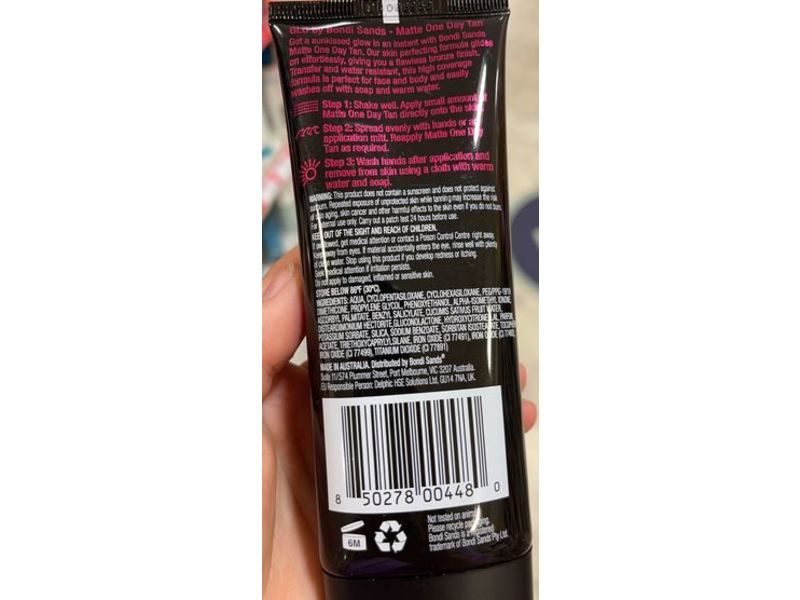 Bondi Sands Glo Matte One Day Tan, 3.52 fl oz/100 mL