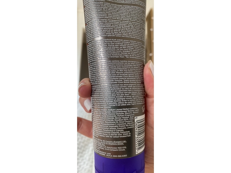 Fudge Proffesional Clean Blonde Damage Rewind Violet-Toning Shampoo, 8.4 fl oz/250 mL
