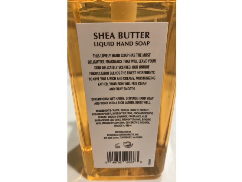 Market Basket Liquid Hand Soap, Shea Butter, 16 fl oz/473 mL