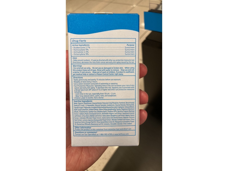 belif The True Cream 2-In-1 Aqua Bomb Sunscreen Moisturizer, SPF 50, 1.69 fl oz/50 mL