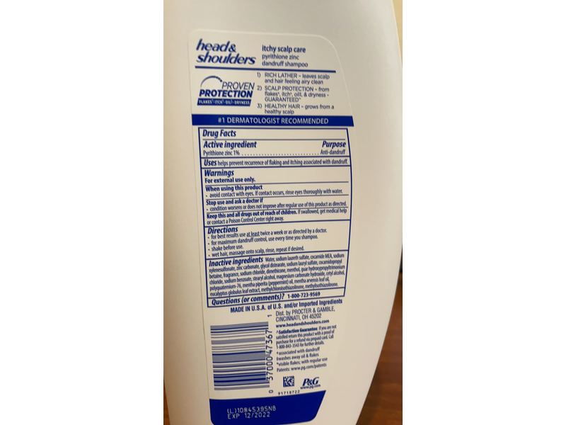 Head & Shoulders Itchy Scalp Care 2 In 1 Daily Shampoo, Eucalyptus, 23.7 fl oz/700 mL
