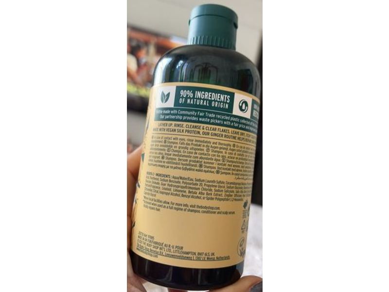 The Body Shop Shampoo, Ginger, Anti-Dandruff, 8.4 fl oz/250 mL