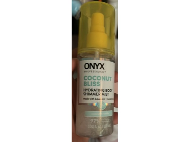 Onyx Professional Hydrating Body Shimmer Mist, Coconut Bliss, 3.38 fl oz/100 mL