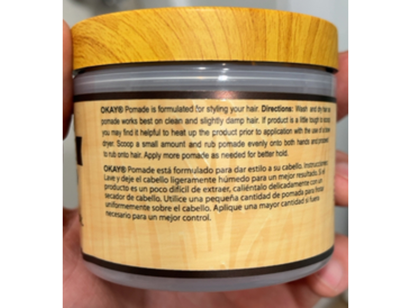 Okay Pure Naturals Pomade, Castor Oil, 4 oz/113 g