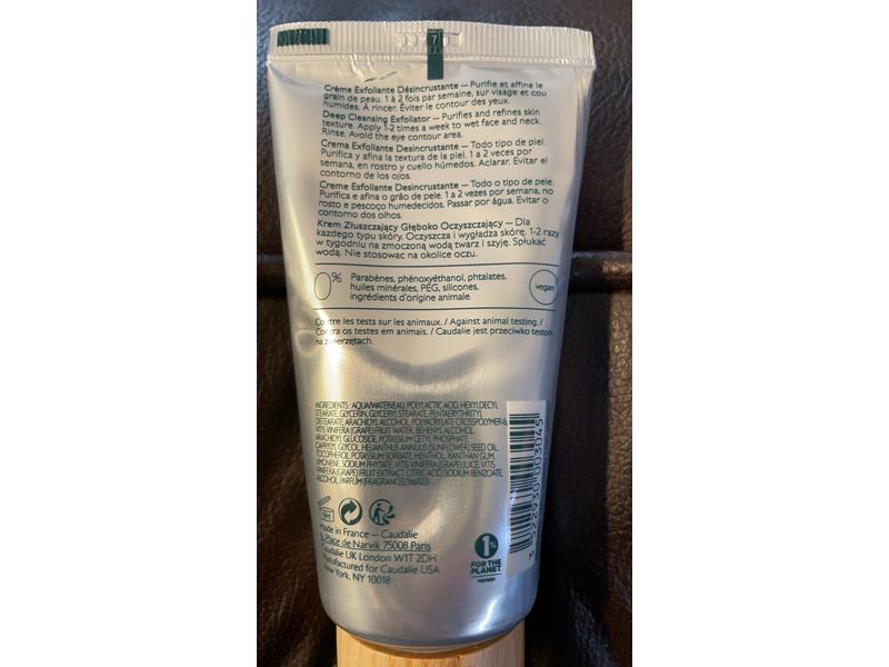 Caudalie Deep Cleansing Exfoliator, 2.5 fl oz/75 mL