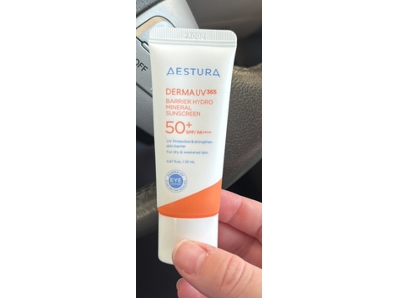 Aestura Derma UV365 Barrier Hydro Mineral Sunscreen, SPF 50+ PA++++, 0.67 fl oz/20 mL