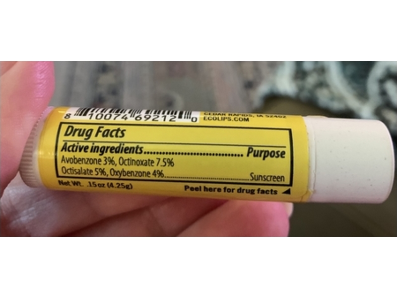 Eco Lips Plant Pods Sunscreen Lip Balm, SPF 30 Vanilla, 0.15 oz/4.25 g