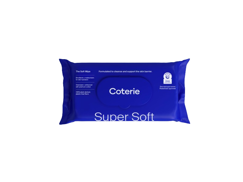 Coterie Replenish The Soft Wipe, 56 Count, Pack Of 16