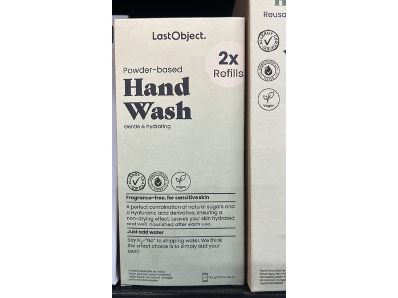 LastObject Powder-Based Hand Wash, 0.67 oz/18.9 g