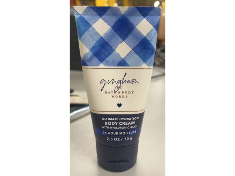Bath & Body Works Ultimate Hydration Body Cream, Gingham, 2.5 oz/70 g