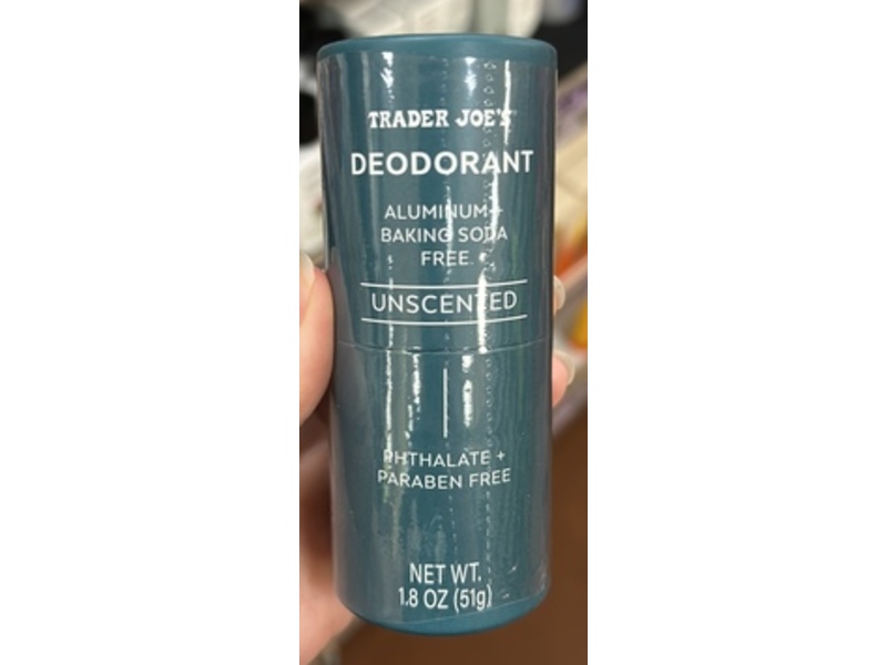 Trader Joe's Deodorant, Unscented, 1.8 fl oz/51 g